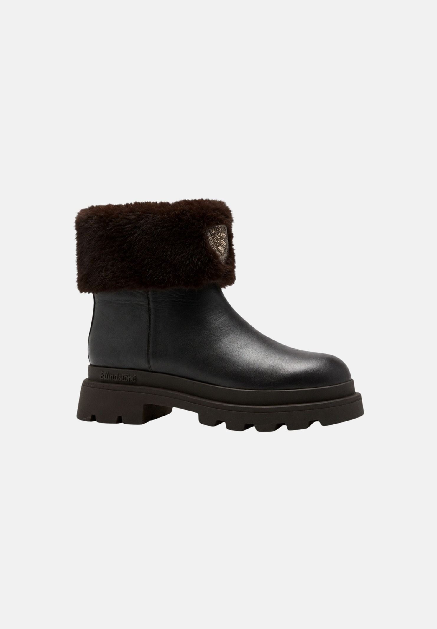 BLAUER Stivaletti KIMMEL dark brown-marrone scuro per uomo e donna con bordo in faux-fur F6KIMMEL10NAP DKB BLAUER 