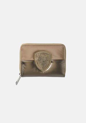 BLAUER Portafoglio beige da donna con parte superiore satinata F6PALM03PAD BEI BLAUER 