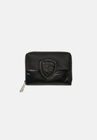 BLAUER Portafoglio nero da donna con parte superiore satinata F6PALM03PAD BLK BLAUER 