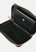 BLAUER Portafoglio deep brown-marrone scuro e bronzo da donna con parte superiore satinata<BR/> F6PALM03PAD DKB BLAUER 