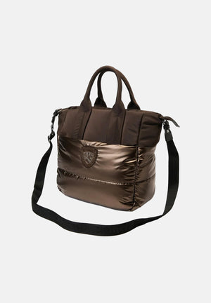 BLAUER Shopper a mano beige scuro inserti marroni da donna con parte superiore satinata F6QUARTXL01PAD DKB BLAUER 