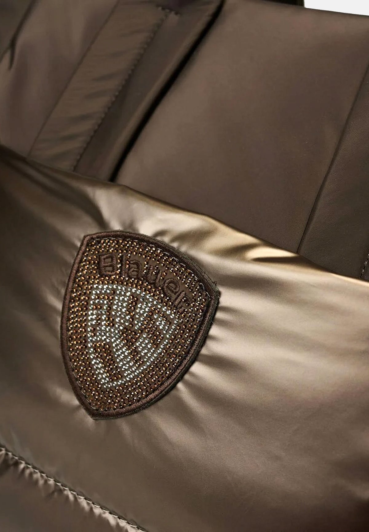 BLAUER Shopper a mano beige scuro inserti marroni da donna con parte superiore satinata F6QUARTXL01PAD DKB BLAUER 