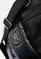BLAUER Borsa a mano HANDBAG nera da donna con logo iconico frontale e parte superiore satinata F6QUARTXS01PAD BLK BLAUER 
