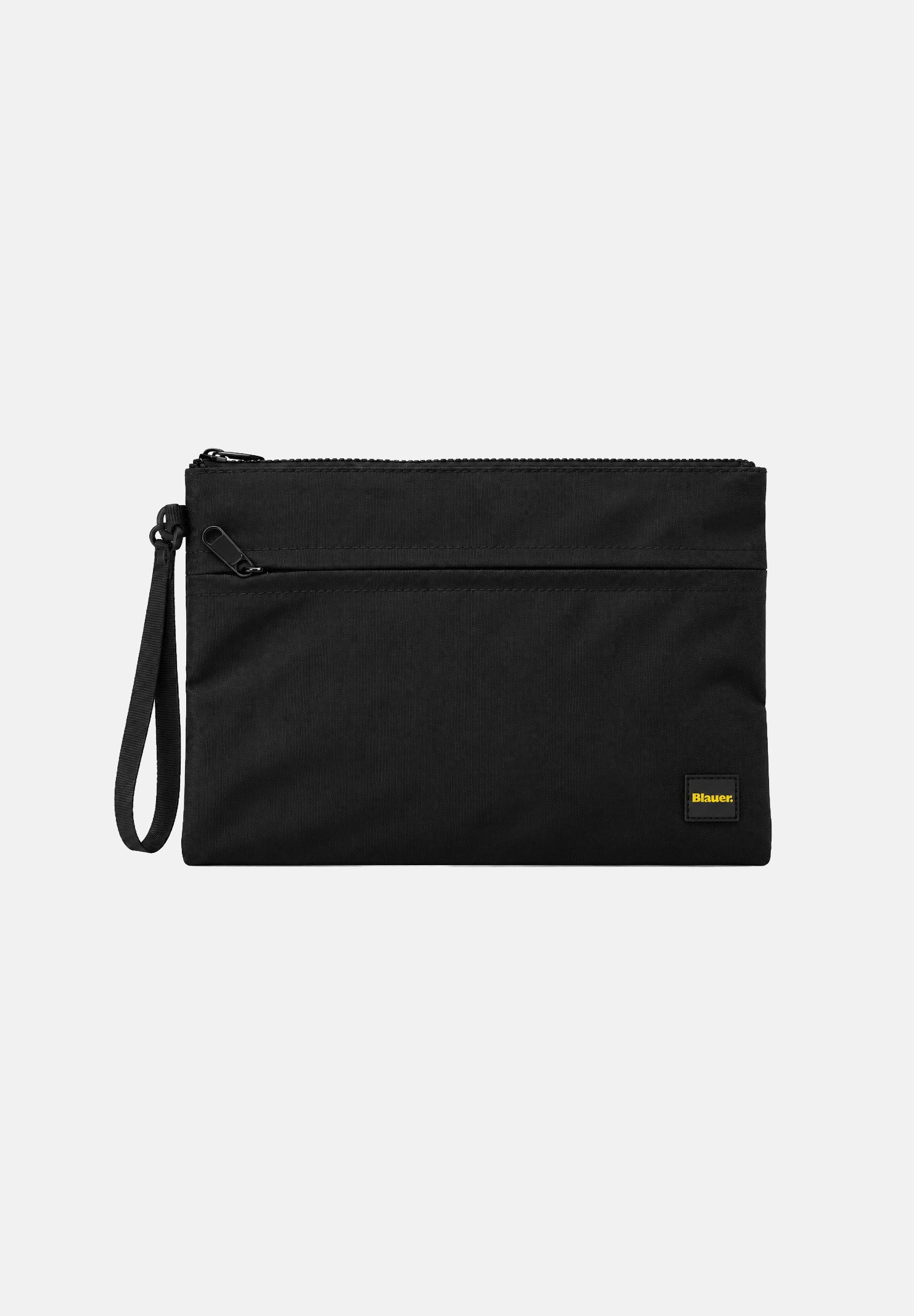 BLAUER Pochette a mano nera da uomo in tessuto tecnico F6THIN01ESS BLK BLAUER 