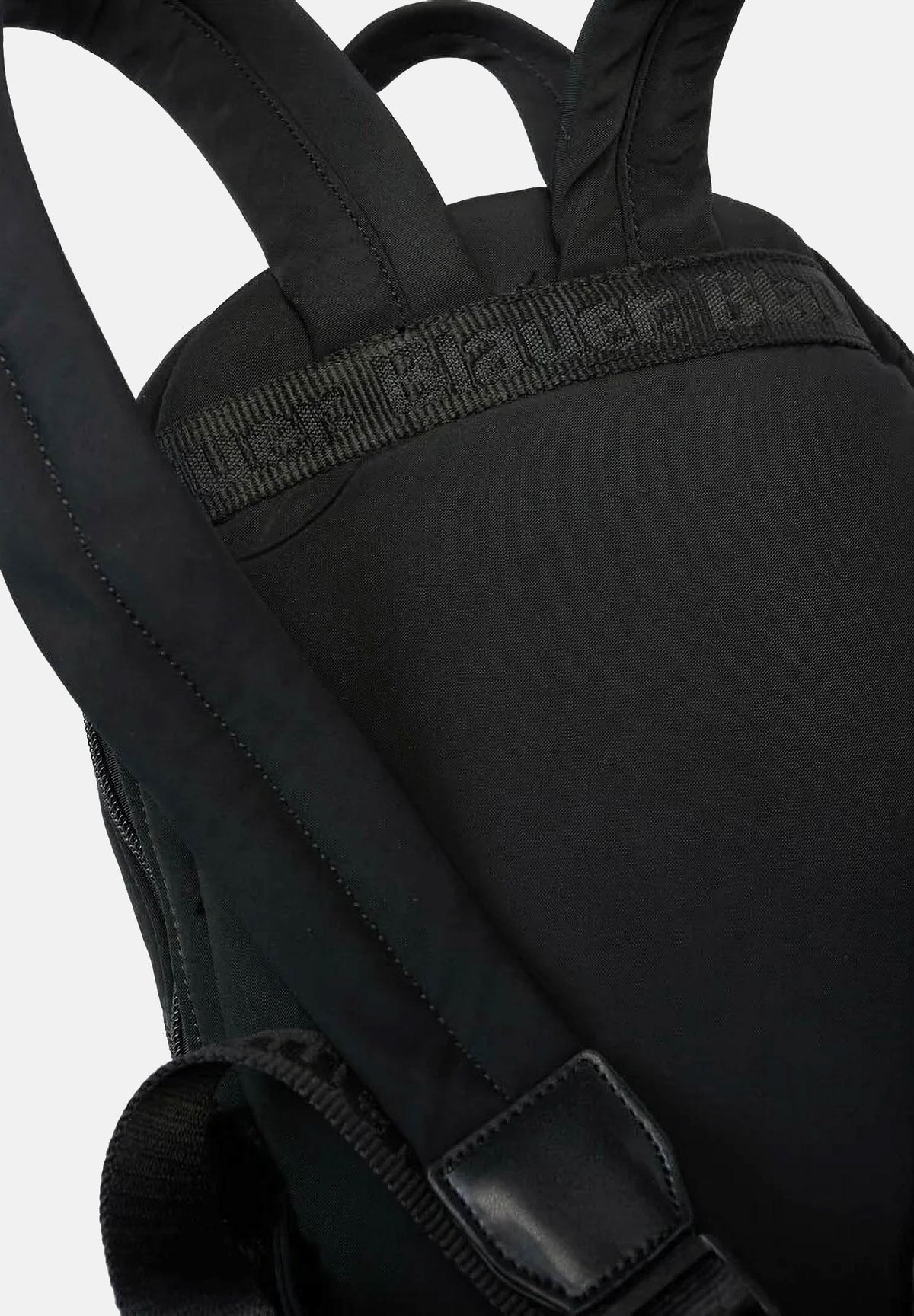 BLAUER Zaino nero da donna con inserti in faux-fur, logo scudo strass e parte superiore in tessuto tecnico liscio F6WAVE05PAD BLK BLAUER 