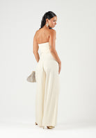 BOHEMIAN VI Top stile corpetto milk bianco latte per donna con struttura a corsetto rigido BOU371 MI BOHEMIAN VI 