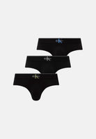 CALVIN KLEIN Slip (3 paia) GUV neri da uomo con logo iconico<BR/> LV00NB4471 GUV CALVIN KLEIN 
