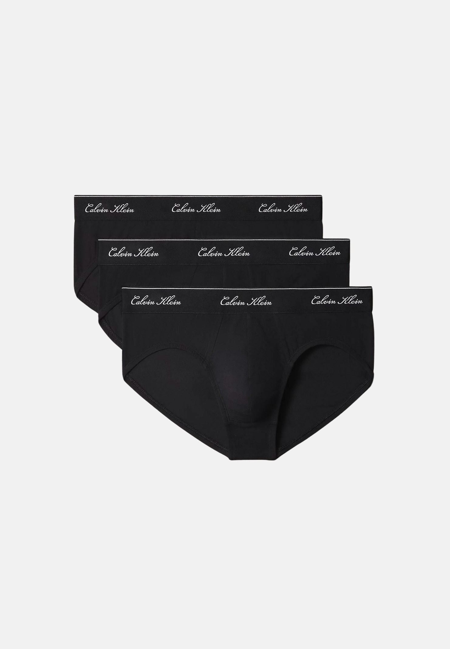 CALVIN KLEIN Slip (3 paia) TM6 neri da uomo con fascia logo iconico<BR/> LV00NB4606 TM6 CALVIN KLEIN 