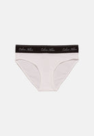 CALVIN KLEIN Slip ICON COTTON MODAL BIKINI bianco da donna con fascia logo nera LV00QF9073 100 CALVIN KLEIN 