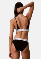 CALVIN KLEIN Slip ICON COTTON MODAL nero da donna con fascia logo LV00QF9073 UB1 CALVIN KLEIN 
