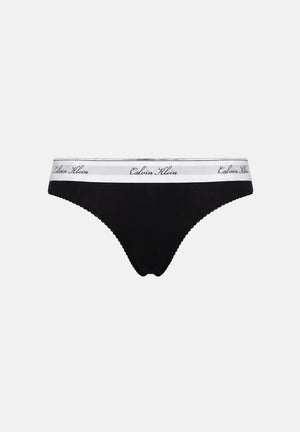 CALVIN KLEIN Perizoma ICON COTTON MODAL nero da donna con fascia logo LV00QF9075 UB1 CALVIN KLEIN 