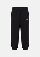 CALVIN KLEIN Pantaloni MONOLOGO FRENCH TERRY jogger nero da donna con logo CK laterale tono su tono<BR/> LV047B235G UB1 CALVIN KLEIN 
