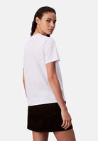 CALVIN KLEIN T-shirt Monogram Logo colore brand Bright White, corrispondente al bianco, da donna. LV047B865G YAA CALVIN KLEIN 
