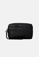 CALVIN KLEIN Borsa a mano nera per uomo con chiusura zip e cinturino da polso. LV04D1277G UB1 CALVIN KLEIN 