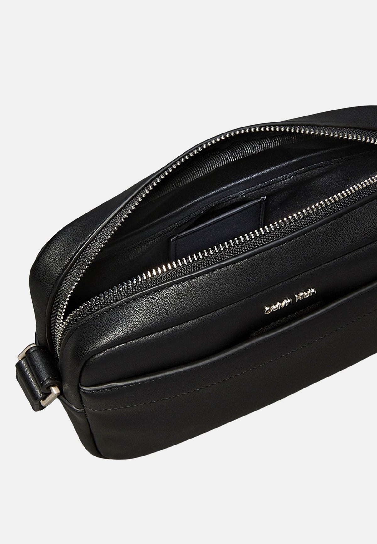 CALVIN KLEIN Borsa a mano nera per uomo con chiusura zip e cinturino da polso. LV04D1277G UB1 CALVIN KLEIN 