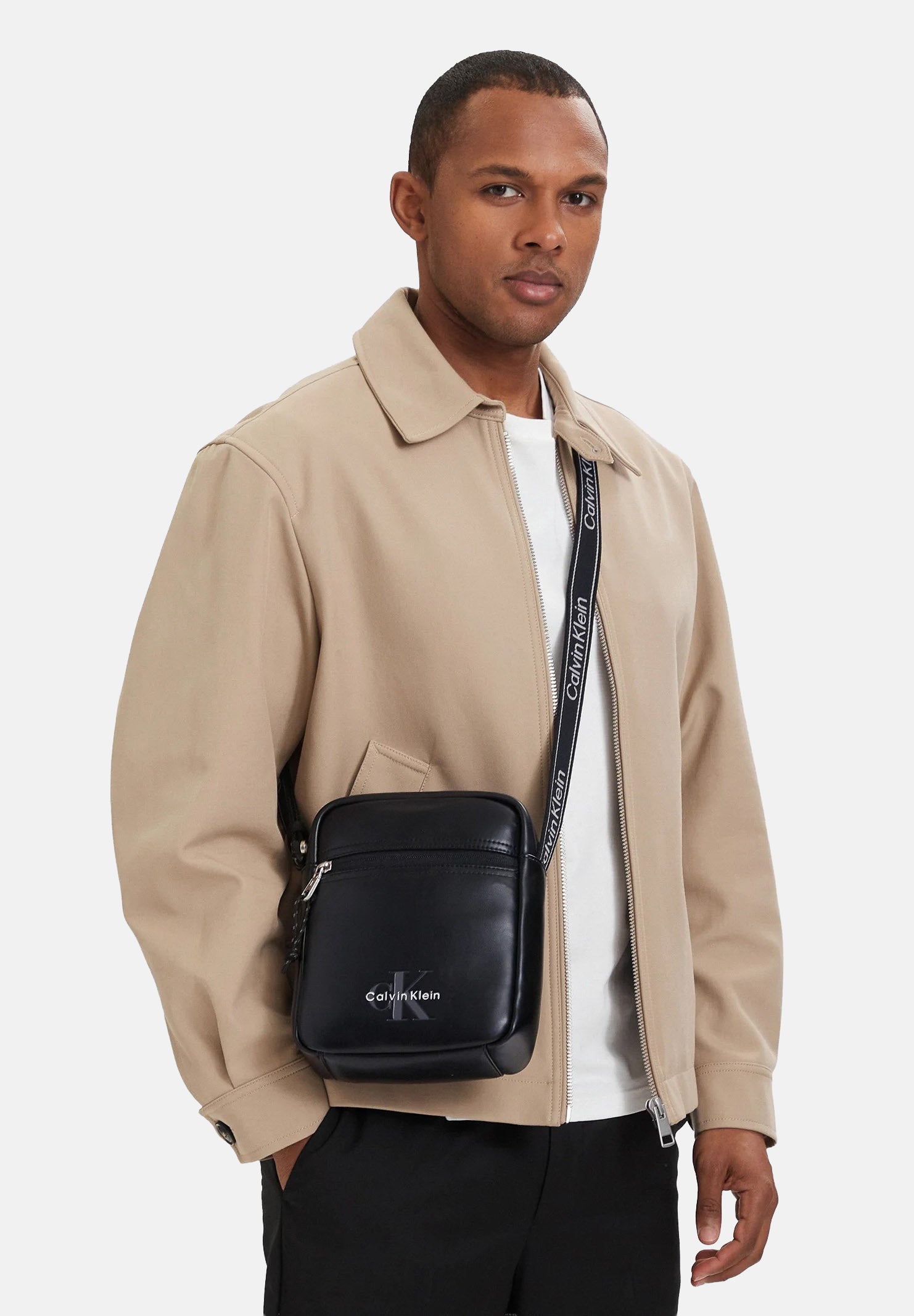 CALVIN KLEIN tracolla in ecopelle Black, colore brand Black nero uomo LV04D3418G UB1 CALVIN KLEIN 