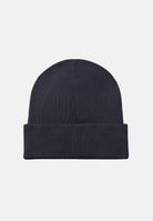 CALVIN KLEIN Cappello BEANIE di lana blu navy per uomo e donna con logo ricamato sul risvolto. LV04D8020G CCI CALVIN KLEIN 