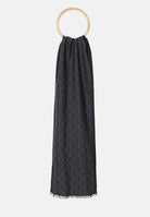 CALVIN KLEIN Pashmina grigia per uomo e donna con motivo monogram LV04D8064G UB1 CALVIN KLEIN 