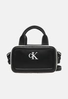CALVIN KLEIN borsa mini a tracolla Contrast CK Mini Bauletto Bag, Black nero donna. LV04F1257G UB1 CALVIN KLEIN 