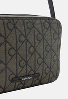CALVIN KLEIN Borsa a tracolla Emblem Jacquard Camera Bag colore Lotus Beige-Black, beige e nero da donna LV04F3533G 7UL CALVIN KLEIN 
