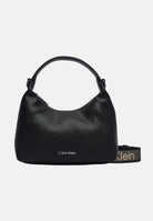 CALVIN KLEIN Borsa a spalla nero da donna con manico strutturato e tracolla logata. LV04F3892G UB1 CALVIN KLEIN 