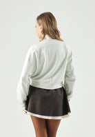 CALVIN KLEIN JEANS Felpa girocollo Phantom verde chiaro da donna LV047C911G 4C8 CALVIN KLEIN JEANS 