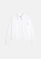 CALVIN KLEIN JEANS Camicia BRILLIANT bianco, da donna con logo ricamato sul petto<BR/> LV047F104G YAA CALVIN KLEIN JEANS 