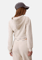 CALVIN KLEIN JEANS Felpa LS TERRY vaniglia,panna, da donna  con zip e cappuccio, <BR/> LV047G252G P4P CALVIN KLEIN JEANS 