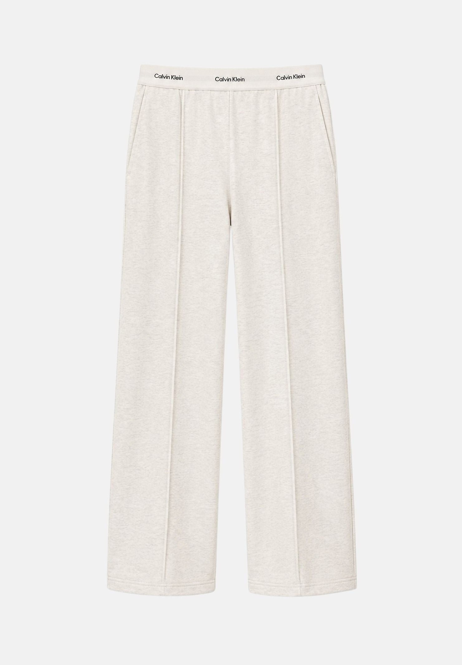 CALVIN KLEIN JEANS Pantaloni WAISTBAND vanilla beige da donna con fascia elastica logata LV047G253G P4P CALVIN KLEIN JEANS 