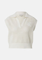 CALVIN KLEIN JEANS Gilet crochet croppedd Vest Tofu avorio da donna con dettagli traforati. LV047G303G YAS CALVIN KLEIN JEANS 