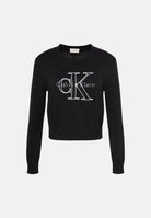 CALVIN KLEIN JEANS Maglia LOGO OUTLINE, nero da donna <BR/> LV047G322G UB1 CALVIN KLEIN JEANS 