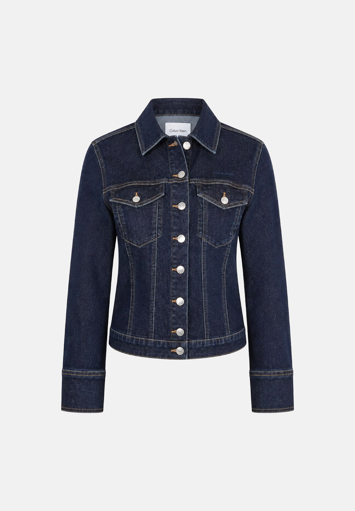 CALVIN KLEIN JEANS Giubbotto di jeans SCULPT TRUCKER in denim blu da donna <BR/> LV047G749G N8D CALVIN KLEIN JEANS 