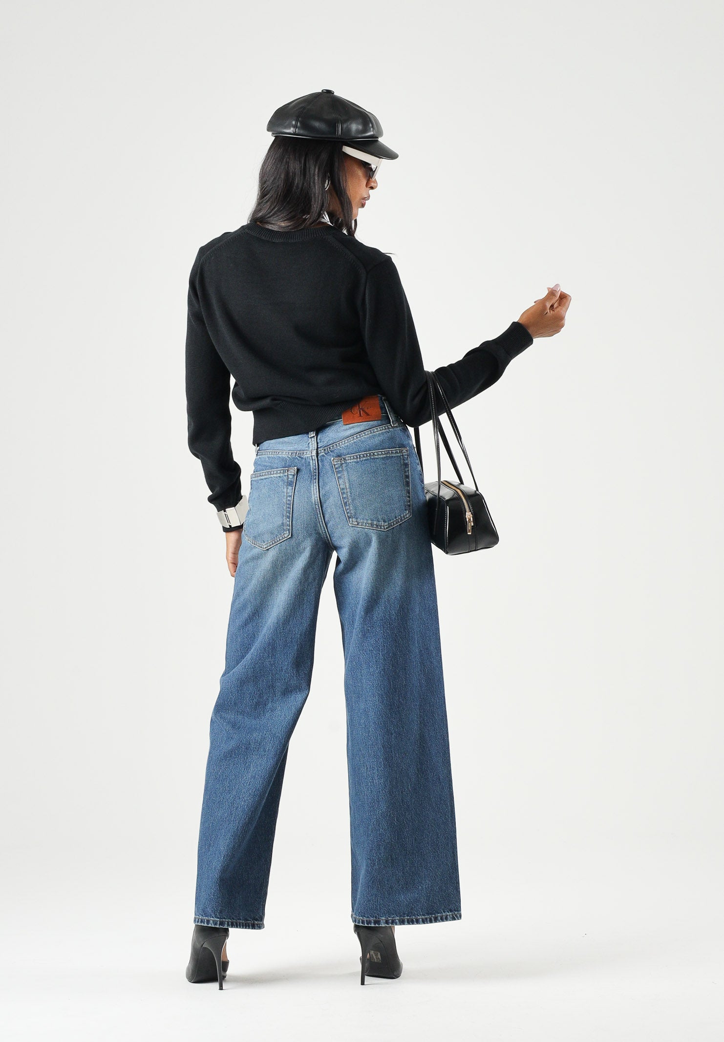 CALVIN KLEIN JEANS Jeans WIDE LEH, shore road blu da donna on gamba ampia <BR/> LV047G928G 4D2 CALVIN KLEIN JEANS 