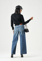 CALVIN KLEIN JEANS Jeans WIDE LEH, shore road blu da donna on gamba ampia <BR/> LV047G928G 4D2 CALVIN KLEIN JEANS 