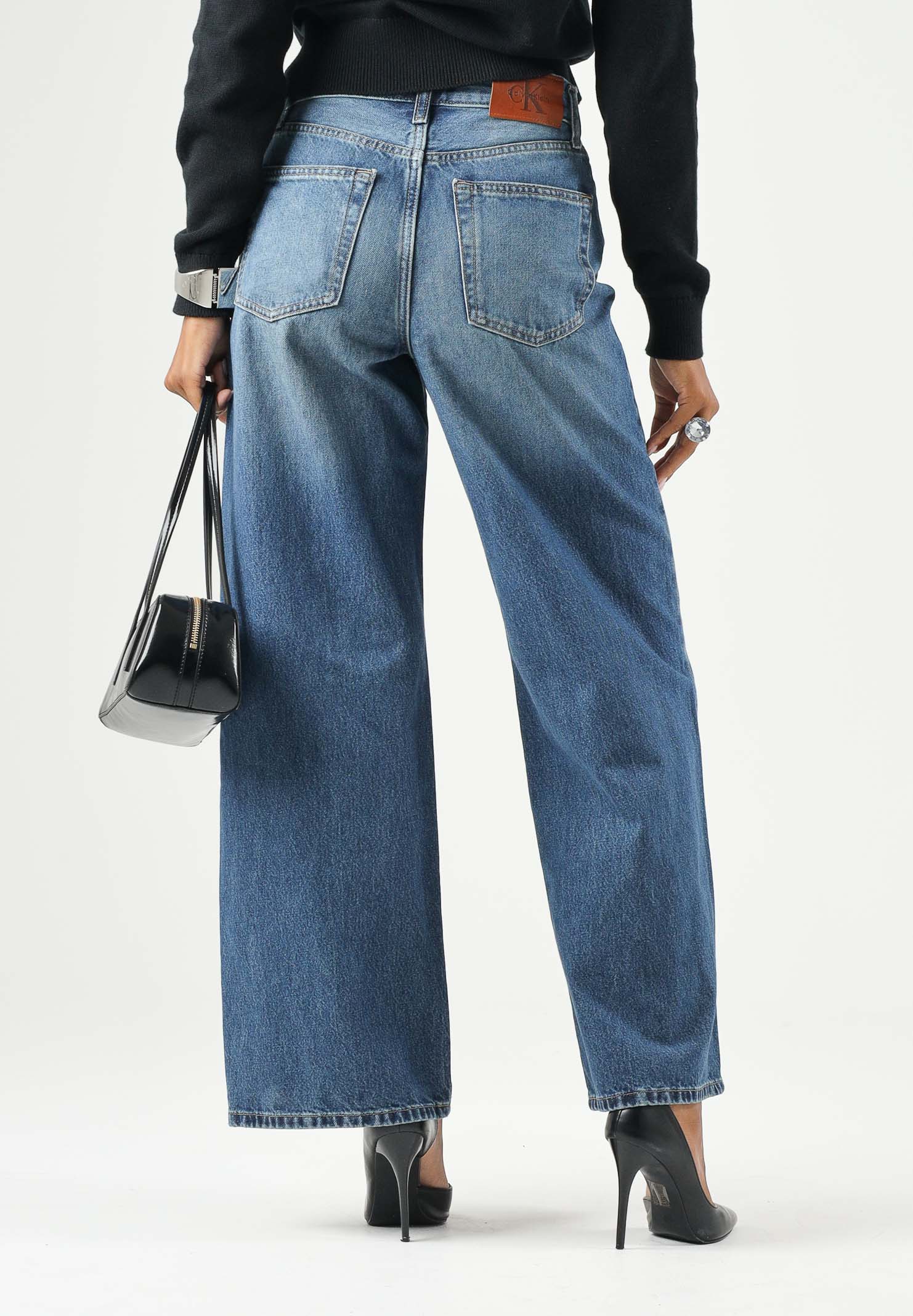 CALVIN KLEIN JEANS Jeans WIDE LEH, shore road blu da donna on gamba ampia <BR/> LV047G928G 4D2 CALVIN KLEIN JEANS 