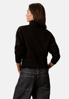 CALVIN KLEIN JEANS Maglione a collo alto LS LOGO TNECK PULLOVER  nera da donna LV047H329G UB1 CALVIN KLEIN JEANS 