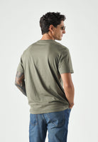 CALVIN KLEIN JEANS T-shirt Cotton Badge colore Dusty Olive, verde oliva, da uomo. LV04RC272G LDY CALVIN KLEIN JEANS 