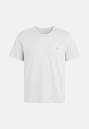 CALVIN KLEIN JEANS T-shirt SS BADGE , classic tee, grigio chiaro da uomo<BR/> LV04RC272G PSX CALVIN KLEIN JEANS 