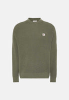 CALVIN KLEIN JEANS Maglione in cotone a nido d'ape colore Dusty Olive, da uomo LV04RD313G LDY CALVIN KLEIN JEANS 