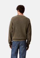 CALVIN KLEIN JEANS Maglione in cotone a nido d'ape colore Dusty Olive, da uomo LV04RD313G LDY CALVIN KLEIN JEANS 