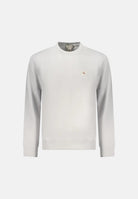CALVIN KLEIN JEANS Felpa girocollo pumice stone, grigio chiaro da uomo con patch logo LV04RG268G PSX CALVIN KLEIN JEANS 