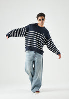 CALVIN KLEIN JEANS Maglione girocollo  Dark Sapphire, blu navy da uomo. LV04RG305G CEF CALVIN KLEIN JEANS 