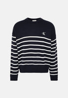 CALVIN KLEIN JEANS Maglione girocollo  Dark Sapphire, blu navy da uomo. LV04RG305G CEF CALVIN KLEIN JEANS 