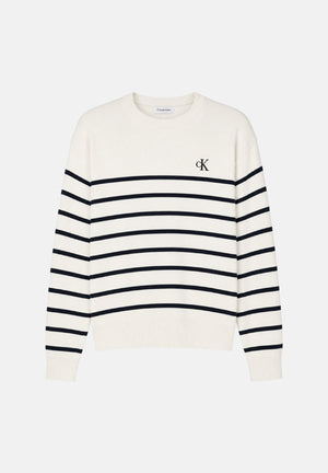 CALVIN KLEIN JEANS Maglione girocollo colore Tofu, beige chiaro da uomo. LV04RG305G YAS CALVIN KLEIN JEANS 