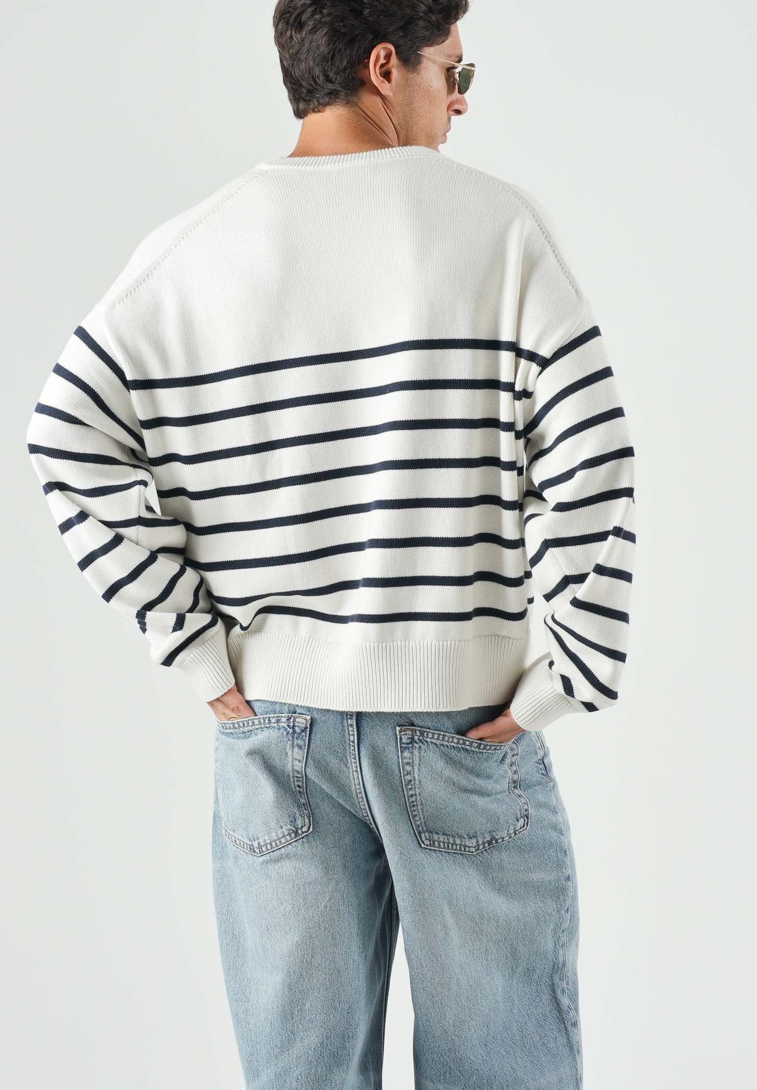 CALVIN KLEIN JEANS Maglione girocollo colore Tofu, beige chiaro da uomo. LV04RG305G YAS CALVIN KLEIN JEANS 