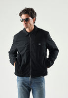 CALVIN KLEIN JEANS Giubbotto di jeans con zip nero da uomo in tinta unita LV04RG405G UB1 CALVIN KLEIN JEANS 