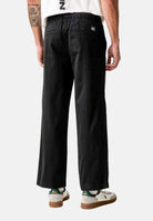 CALVIN KLEIN JEANS Pantaloni baggy in twill di cotone colore Black, nero, da uomo. LV04RG615G UB1 CALVIN KLEIN JEANS 