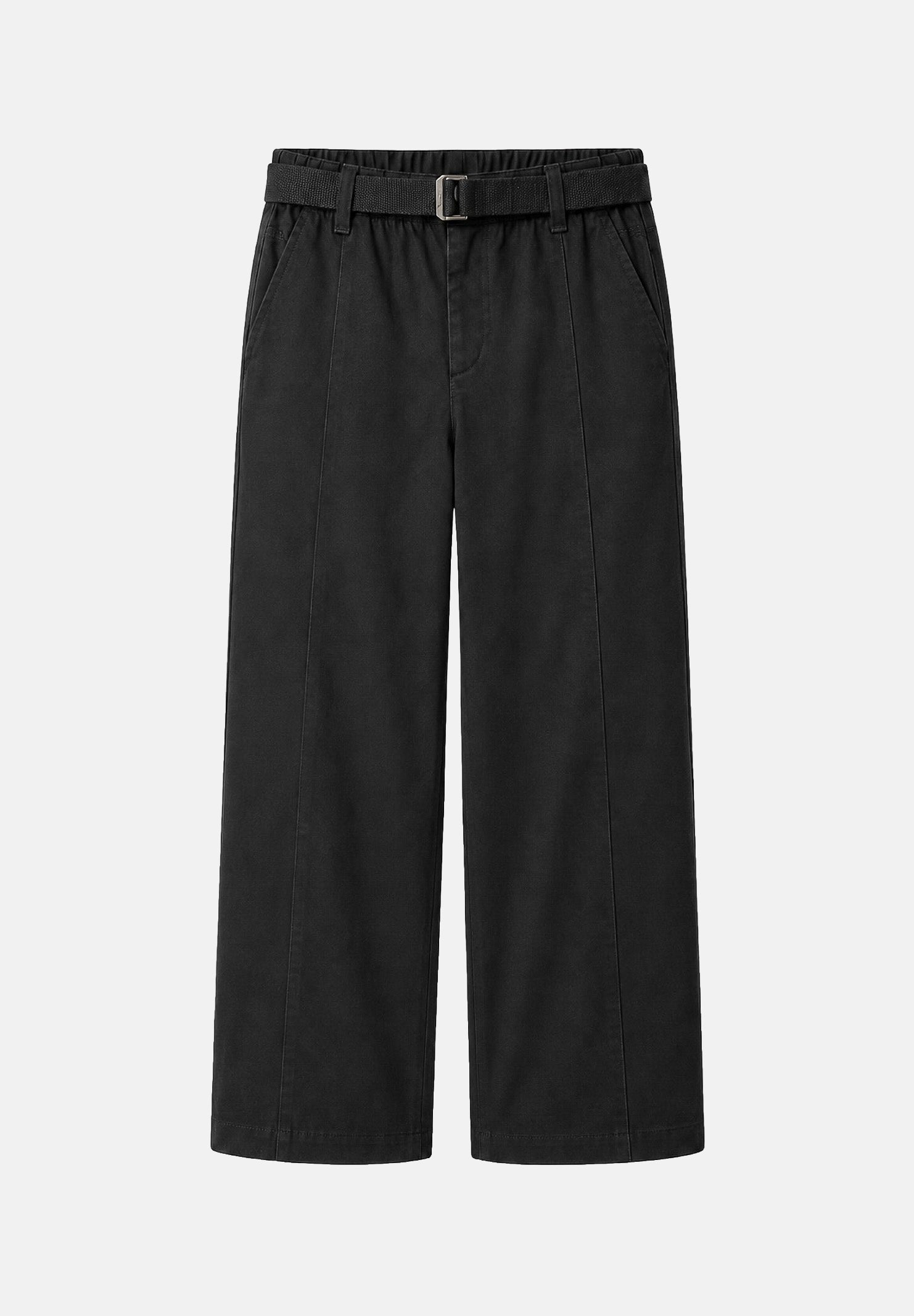 CALVIN KLEIN JEANS Pantaloni baggy in twill di cotone colore Black, nero, da uomo. LV04RG615G UB1 CALVIN KLEIN JEANS 