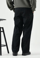 CALVIN KLEIN JEANS Pantaloni baggy in twill di cotone colore Black, nero, da uomo. LV04RG615G UB1 CALVIN KLEIN JEANS 