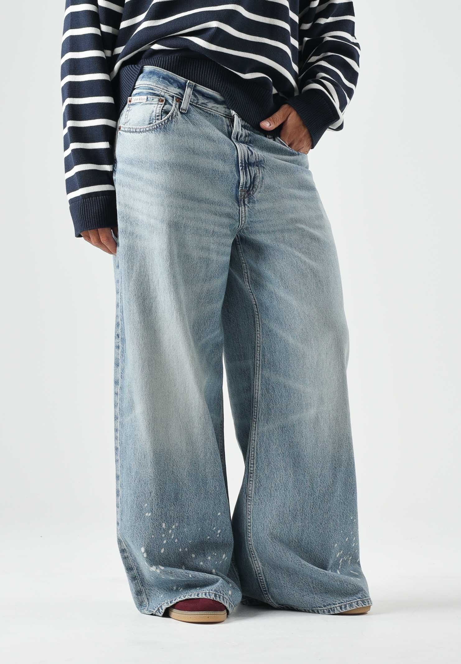 CALVIN KLEIN JEANS Jeans EXTREME BAGGY, sterling alloy, azzurro chiaro da uomo<BR/> LV04RG761G 0AL CALVIN KLEIN JEANS 
